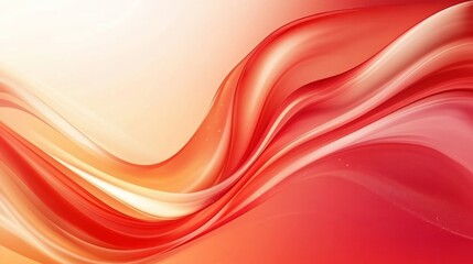 Obraz premium A bold and modern background featuring flowing red and orange abstract forms.