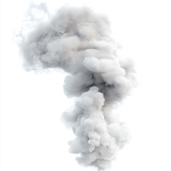 smoke isolated white background