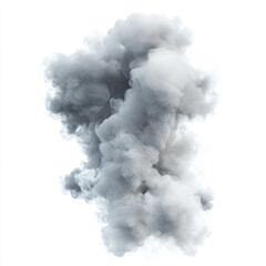 smoke isolated white background
