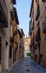 Fototapeta premium Calles de la ciudad de Segovia en Castilla y León, España