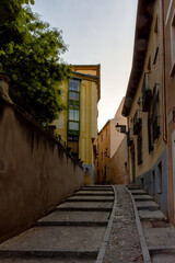 Calles de la ciudad de Segovia en Castilla y León, España