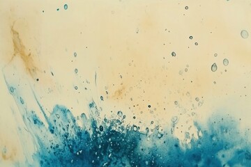 Swirling shades of blue and beige blend together, resembling ocean waves and creating a serene and artistic atmosphere. Generative AI