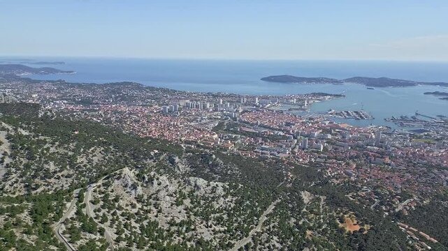Toulon - View from Mount Faron, France