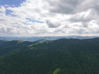 Misty Autumn Morning in a Mountain Village