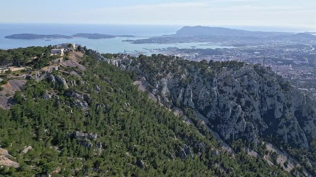 Toulon - View from Mount Faron, France