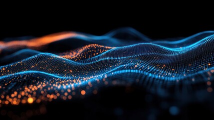 Abstract Digital Wave Pattern