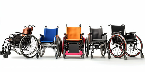 Fototapeta premium wheelchair for the disabled, white background