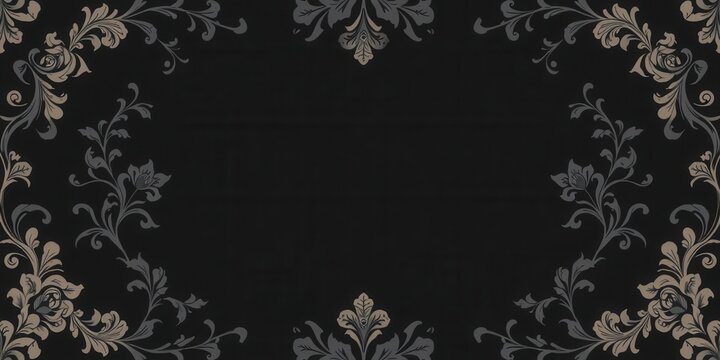 Elegant and stylish luxury charcoal floral wallpaper with intricate flower pattern and rich texture, texture, floral