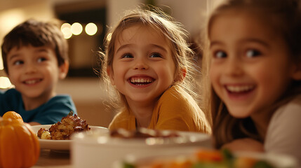 Kids Watching Parents Cook at the Table