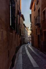 Calles de la ciudad de Segovia en Castilla y León, España