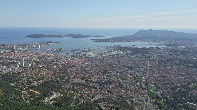 Toulon - View from Mount Faron, France