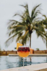cocktail in the pool