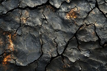 Cracked Earth: A Close Up of Dried Clay