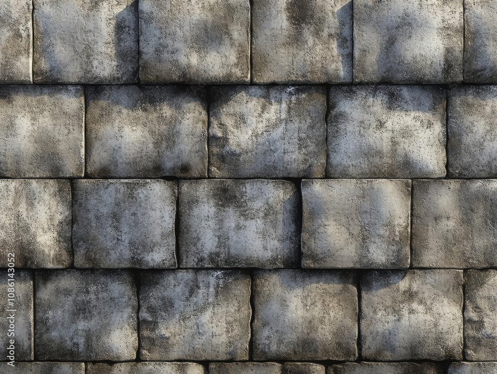 Aufkleber weathered stone wall texture - seamless pattern for 3d modeling and design