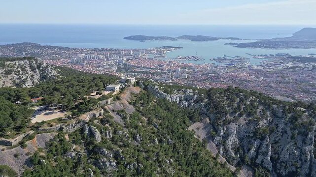 Toulon - View from Mount Faron, France