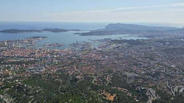 Toulon - View from Mount Faron, France