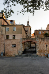 Calles de la ciudad de Segovia en Castilla y León, España