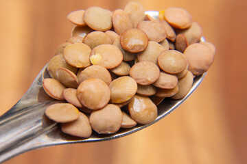super view of lentiles grains