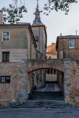 Calles de la ciudad de Segovia en Castilla y León, España