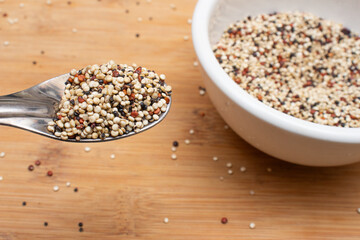 super view of quinoa grains