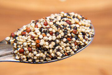 super view of quinoa grains