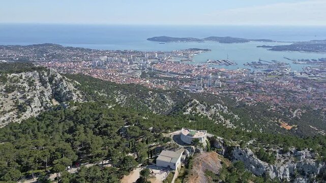 Toulon - View from Mount Faron, France