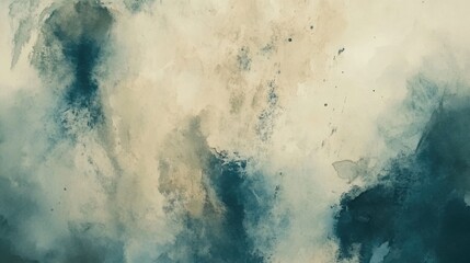 The soft watercolor textures harmonize in earthy tones, inviting creativity and providing an abstract backdrop for artistic expression. Generative AI