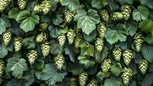 Hops pattern causes overcrowding, resulting in hyperreal spacing for text.
