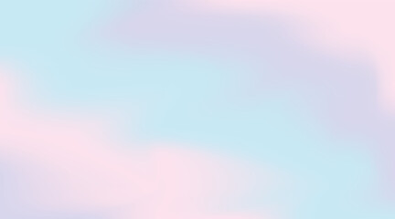 Elegant trendy gradient background in pastel colors. Pastel summer hues in a soft vector design. Blue, pink, purple colors with a light, minimal feel. Vector