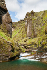 Fjadrargljufur canyon in Iceland
