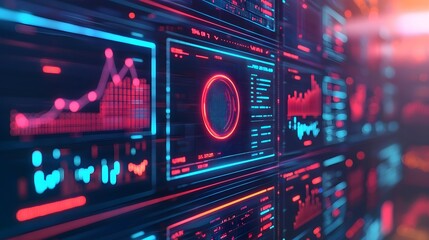 Obraz premium Futuristic Technology Interface