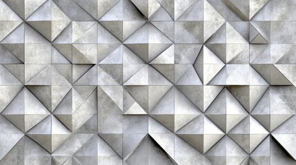 Fototapeta premium Geometric Abstract Grey Concrete Wall