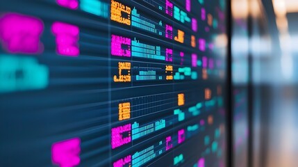 Naklejka premium Stock Market Data Display