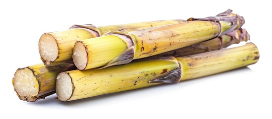 Sugar Cane on White Background