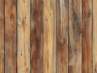 Fototapeta premium Rustic Wooden Plank Texture - Natural Brown and Beige Wooden Wall Background