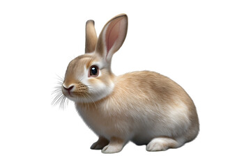 Obraz premium white rabbit isolated on white