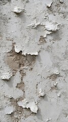 Fototapeta premium White Wall with Peeling Paint: Abstract Texture