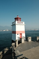 lighthouse on the coast of the island