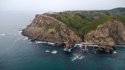 Fototapeta premium Scenic shoreline of Portugal, Cabo da Roca