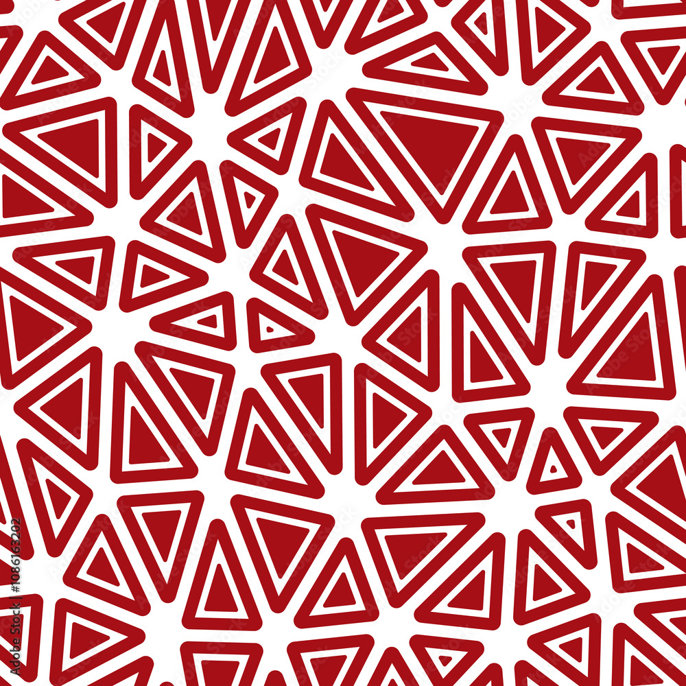 Poster triangles background design. rounded solid shapes in frames. large triangles size. solid color style