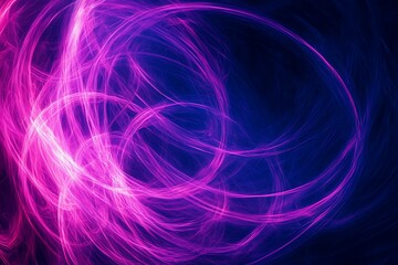 Obraz premium Vibrant Swirls: A Dance of Purple and Blue Light Trails