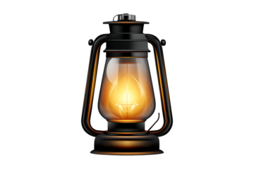 old oil lamp isolated