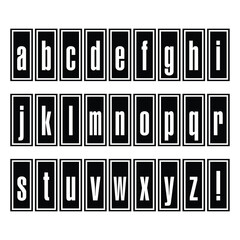 Letterpress letter set