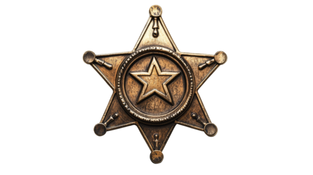 Sheriff badge transparent background