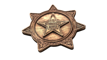 Sheriff badge transparent background