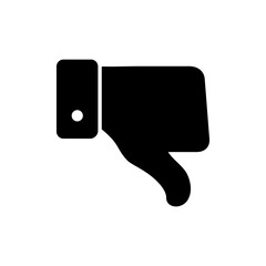 Dislike icon vector. dislike sign and symbol. Hand with thumb down