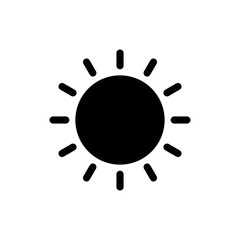 Sun icon vector. Brightness sign and symbol