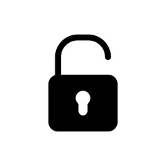 Unlock icon vector. Unlock sign and symbol. unlocked padlock icon