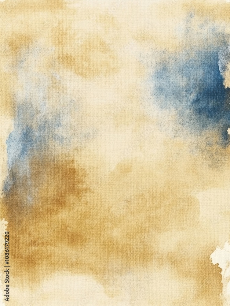 Aufkleber soft hues of blue and brown merge gracefully, creating a calming watercolor texture perfect for desi