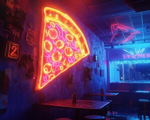neon pizza